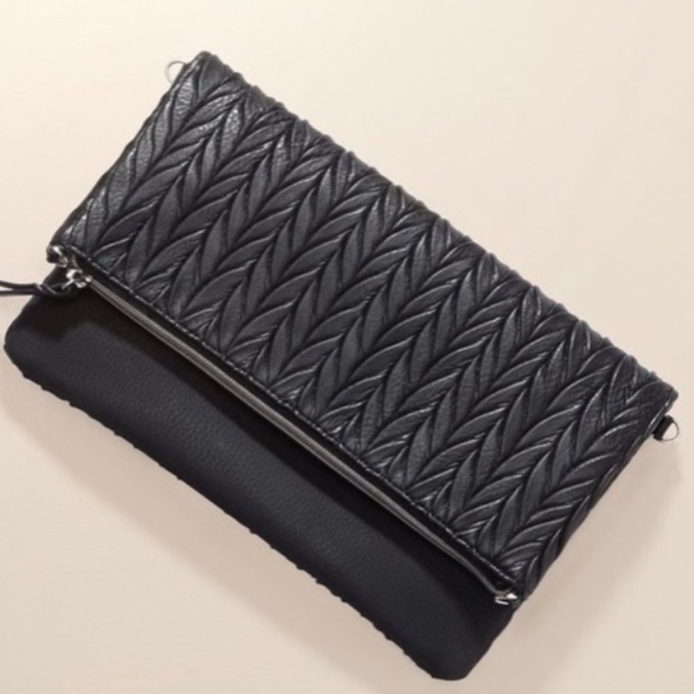 Stella & Dot- Black Waverly Petite Crossbody Bag